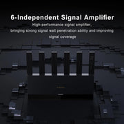 Xiaomi Router BE6500 WiFi 7 2.4GHz 5.0GHz Dual Band 4-Core 2.5G Port, US Plug (Black)