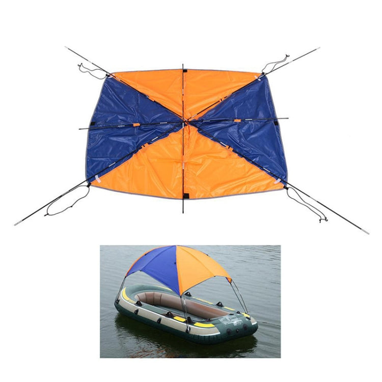 68351 Folding Awning Canoe Rubber Inflatable Boat Parasol Tent for 4 Person,Boat is not Included