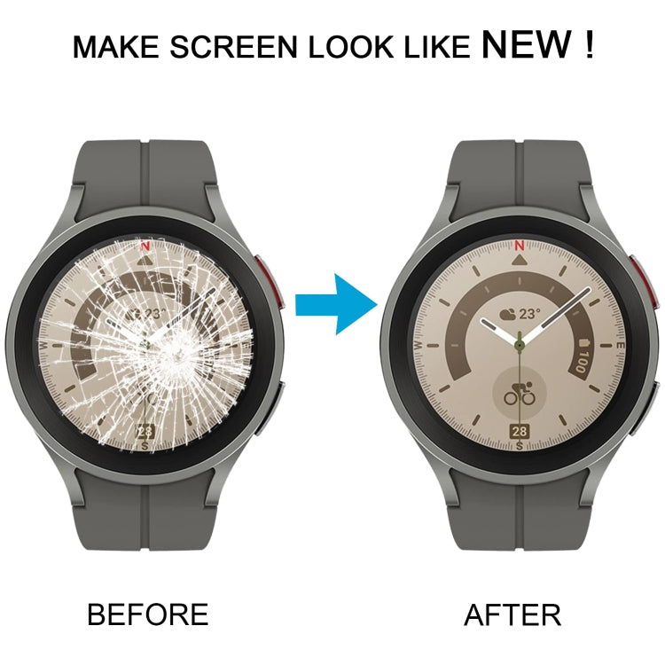 Original LCD Screen Digitizer Full Assembly with Frame for Samsung Galaxy Watch5 Pro 45mm SM-R920/R925 (Black)