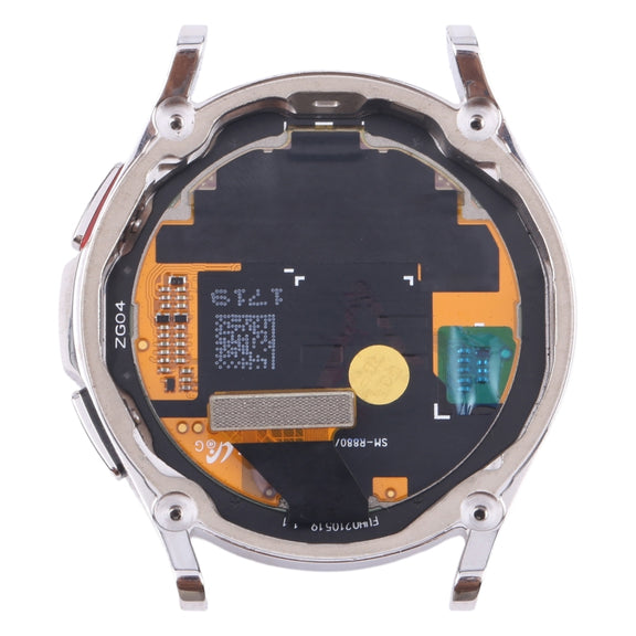 Original LCD Screen Digitizer Full Assembly with Frame for Samsung Galaxy Watch4 Classic 42mm SM-R880/R885 (Silver)