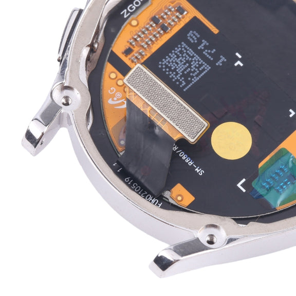 Original LCD Screen Digitizer Full Assembly with Frame for Samsung Galaxy Watch4 Classic 42mm SM-R880/R885 (Silver)