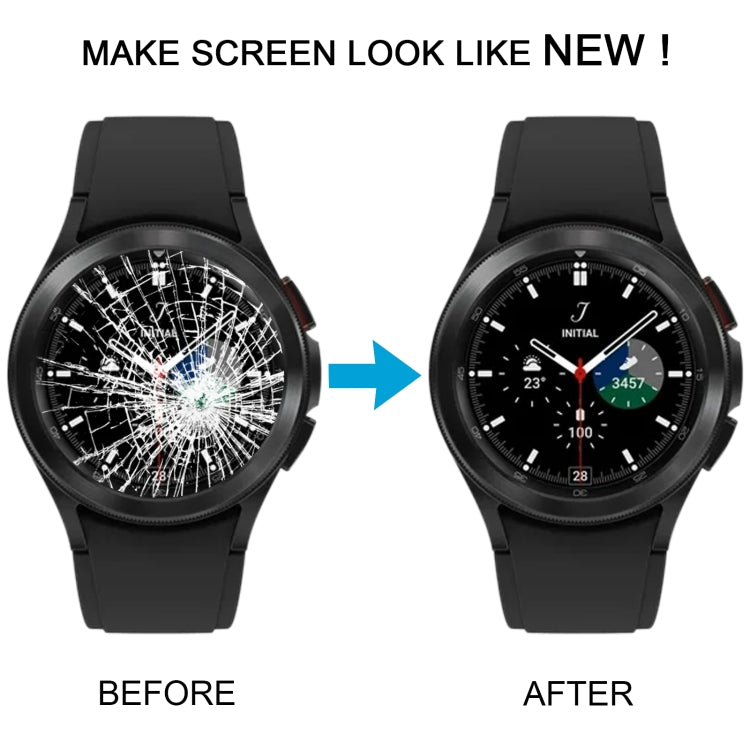 Original LCD Screen Digitizer Full Assembly with Frame for Samsung Galaxy Watch4 Classic 42mm SM-R880/R885 (Silver)