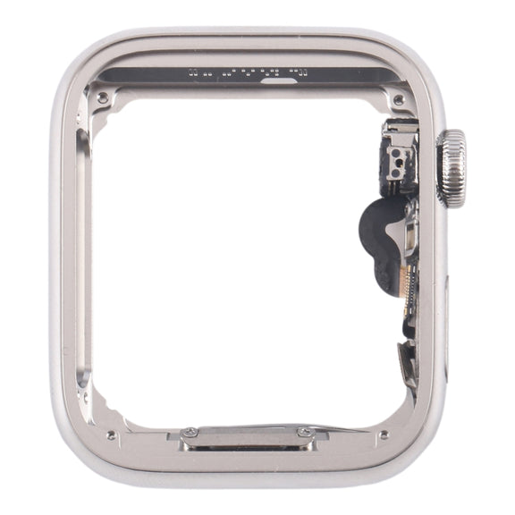 For Apple Watch Series 4 40mm LTE Stainless Steel Middle Frame Bezel Plate with Crown Spin Axis Flex Cable (Silver)