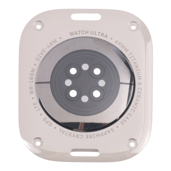 For Apple Watch Ultra 2 49mm A2986 A2987 LTE Version Glass Back Cover(Titanium Gray)