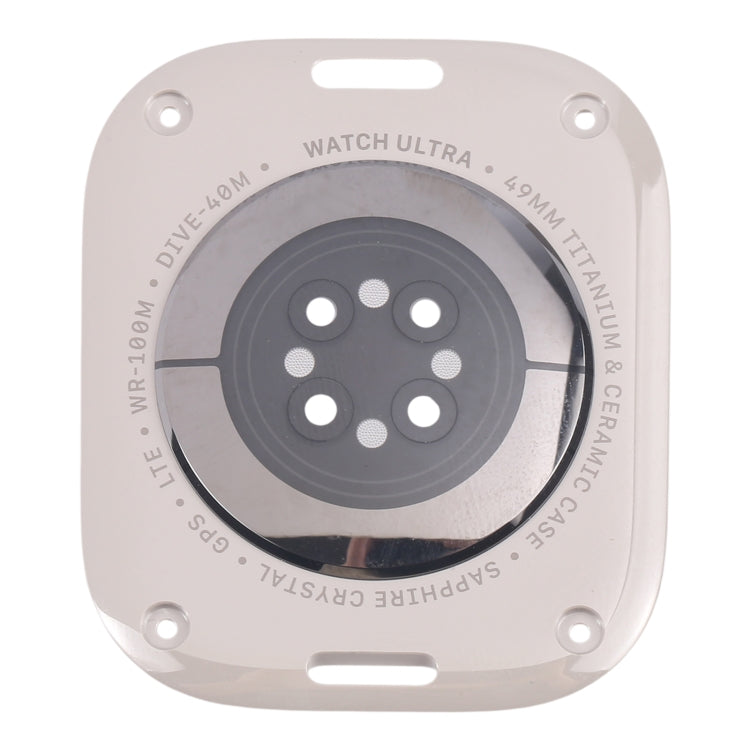 For Apple Watch Ultra 2 49mm A2986 A2987 LTE Version Glass Back Cover(Titanium Gray)