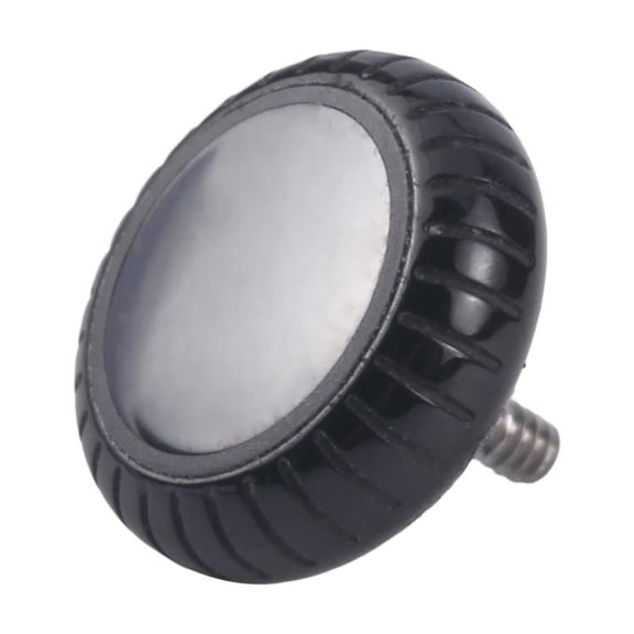For Apple Watch Series 10 42mm / 46mm Watch Crown Nut Replacement (Black)