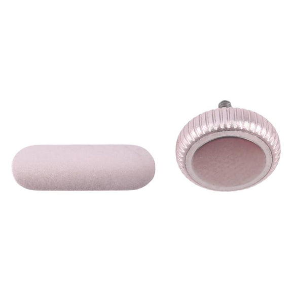 For Apple Watch Series 9 41mm / 45mm GPS Version Watch Crown Nut / Power Button Set (Pink)