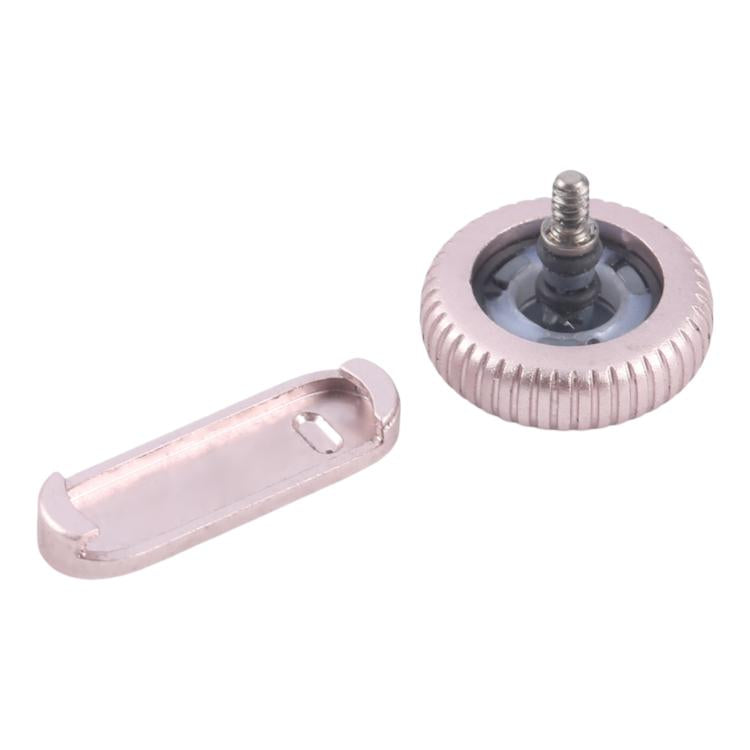 For Apple Watch Series 9 41mm / 45mm GPS Version Watch Crown Nut / Power Button Set (Pink)