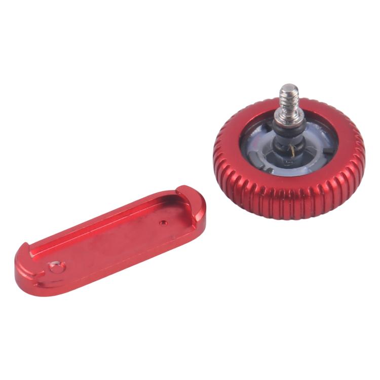 For Apple Watch Series 9 41mm / 45mm GPS Version Watch Crown Nut / Power Button Set (Red)