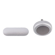 For Apple Watch Series 9 41mm / 45mm GPS Version Watch Crown Nut / Power Button Set (Silver)
