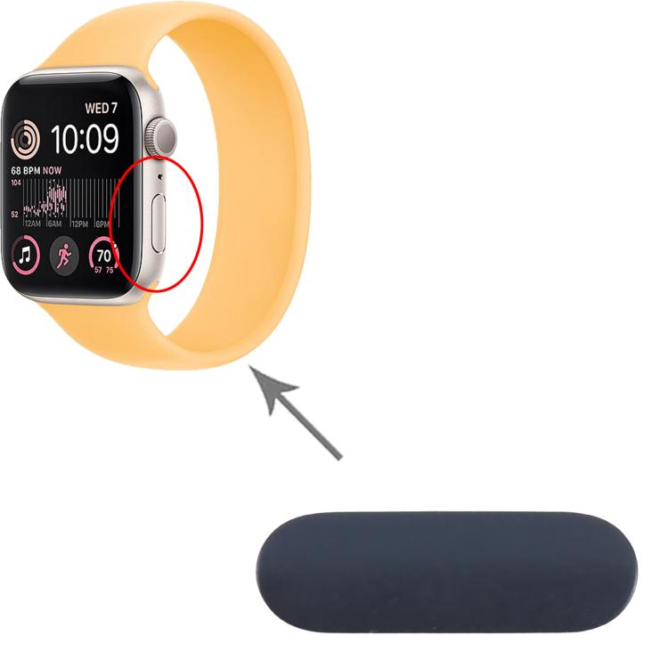 For Apple Watch SE 2022 40mm / 44mm Aluminum Alloy Power Button (Black)
