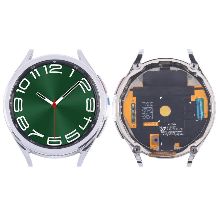 For Samsung Galaxy Watch6 Classic 47mm SM-R960/R965 Original LCD Screen Digitizer Full Assembly with Frame (Silver)