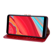 Business Style Oil Wax Texture Horizontal Flip Leather Case for Xiaomi Redmi S2, with Holder & Card Slots & Wallet (Red)