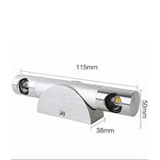 6W 360 Degrees Rotation Wall Lamp LED Nightlight, AC 110-240V (Cool White)