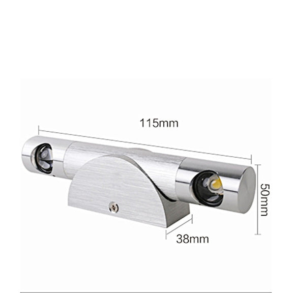 6W 360 Degrees Rotation Wall Lamp LED Nightlight, AC 110-240V (Cool White)