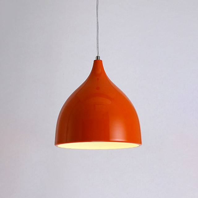Restaurant Chandelier Simple Modern Single-head Dining Table Lamp Fashion Aisle Living Room Bar (Orange)