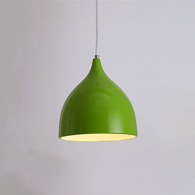Restaurant Chandelier Simple Modern Single-head Dining Table Lamp Fashion Aisle Living Room Bar (Green)