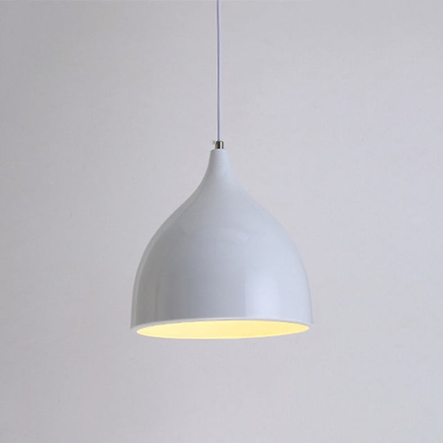 Restaurant Chandelier Simple Modern Single-head Dining Table Lamp Fashion Aisle Living Room Bar (White)
