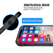For iPhone XS Max 2m Water-resistant Snowproof 2m Shockproof Dustproof PC+Silicone Case (Black)