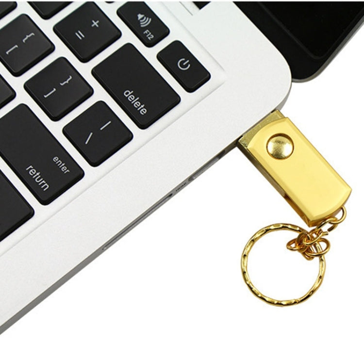 MicroDrive 128GB USB 2.0 Creative Personality Metal U Disk with Keychain (Silver)