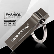 MicroDrive 64GB USB 2.0 Metal Keychain U Disk (Black)