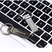 MicroDrive 128GB USB 2.0 Metal Keychain U Disk (Black)