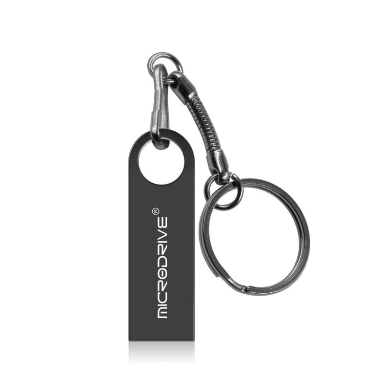 MicroDrive 128GB USB 2.0 Metal Water-resistant High Speed U Disk(Black)