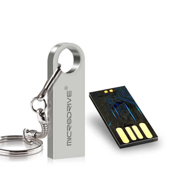 MicroDrive 128GB USB 2.0 Metal Water-resistant High Speed U Disk(Black)