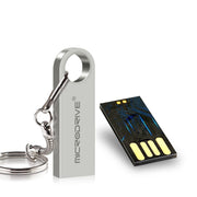 MicroDrive 128GB USB 2.0 Metal Water-resistant High Speed U Disk(Pink)