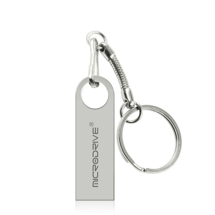 MicroDrive 128GB USB 2.0 Metal Water-resistant High Speed U Disk(Grey)