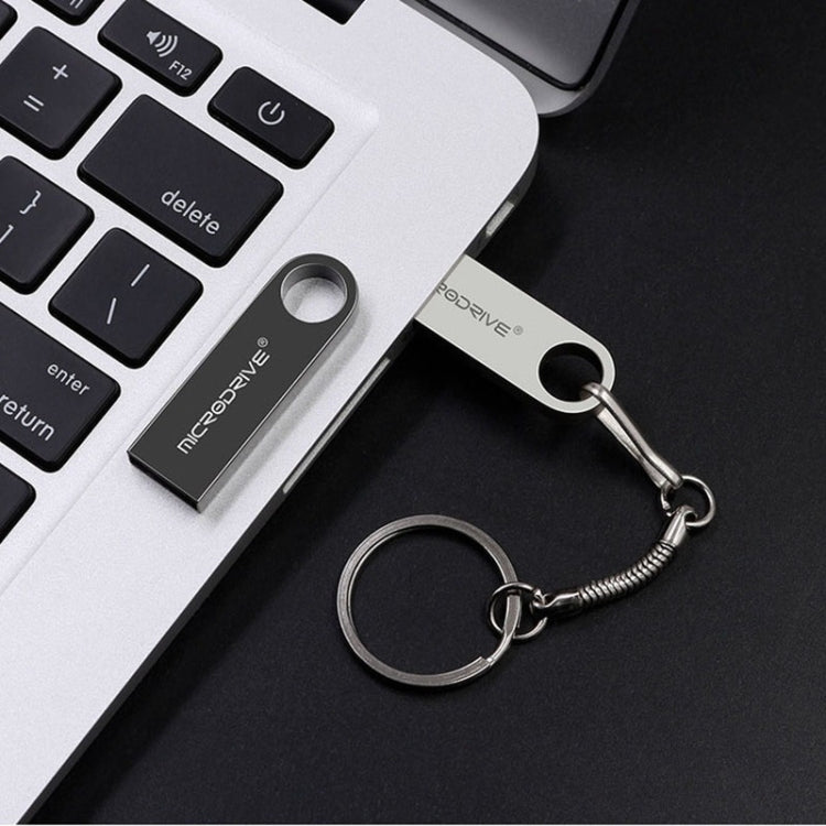 MicroDrive 128GB USB 2.0 Metal Water-resistant High Speed U Disk(Grey)