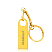 MicroDrive 128GB USB 2.0 Metal Water-resistant High Speed U Disk(Gold)