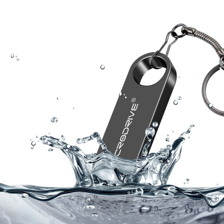 MicroDrive 128GB USB 2.0 Metal Water-resistant High Speed U Disk(Gold)
