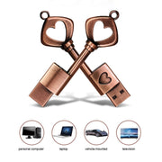 MicroDrive 32GB USB 2.0 Copper Love Key U Disk