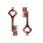MicroDrive 64GB USB 2.0 Copper Love Key U Disk