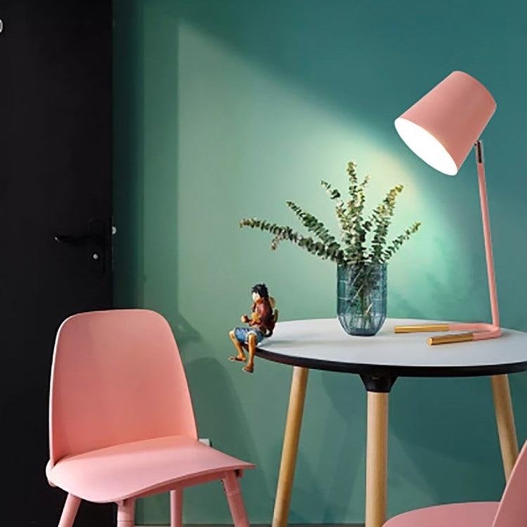 LED Eye-caring Table Lamp Modern Creative Minimalist Bedroom Bedside Lamp Student Study Table Lamp (Grey)