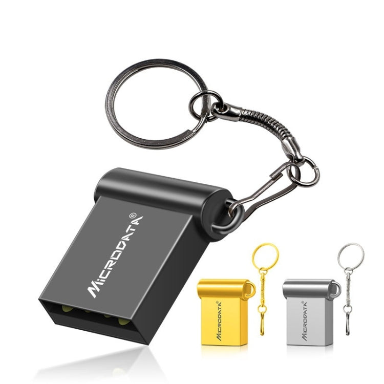 MiCRODATA 32GB USB 2.0 Computer Car Two-use Mini U Disk (Black)