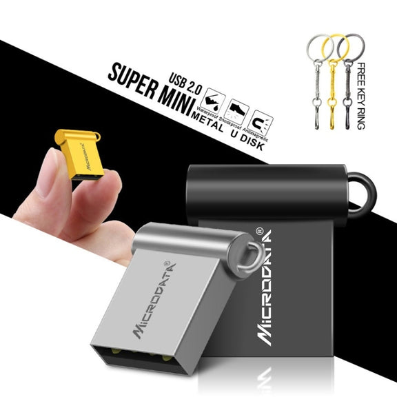 MiCRODATA 32GB USB 2.0 Computer Car Two-use Mini U Disk (Black)