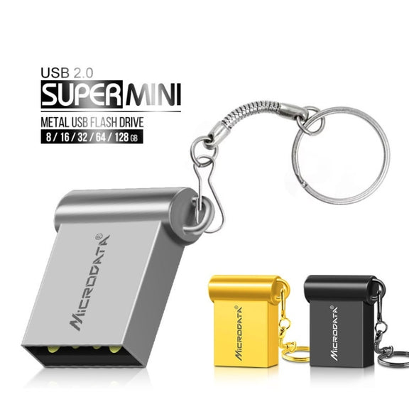 MiCRODATA 32GB USB 2.0 Computer Car Two-use Mini U Disk (Black)