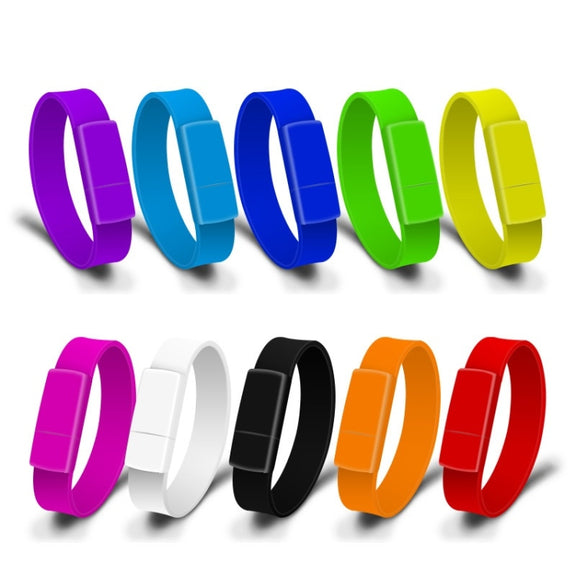 MicroDrive 32GB USB 2.0 Fashion Bracelet Wristband U Disk (Blue)