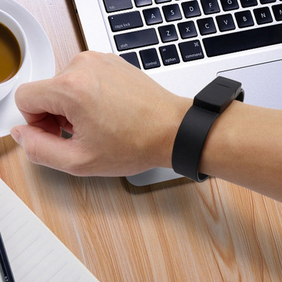 MicroDrive 64GB USB 2.0 Fashion Bracelet Wristband U Disk (Black)