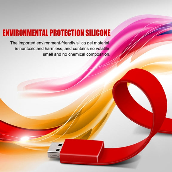 MicroDrive 64GB USB 2.0 Fashion Bracelet Wristband U Disk (Black)