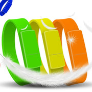 MicroDrive 128GB USB 2.0 Fashion Bracelet Wristband U Disk (Blue)