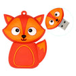 MicroDrive 128GB USB 2.0 Creative Cute Fox U Disk - USB Flash Drives by MicroDrive | Online Shopping South Africa | PMC TechLife | Buy Now Pay Later Mobicred