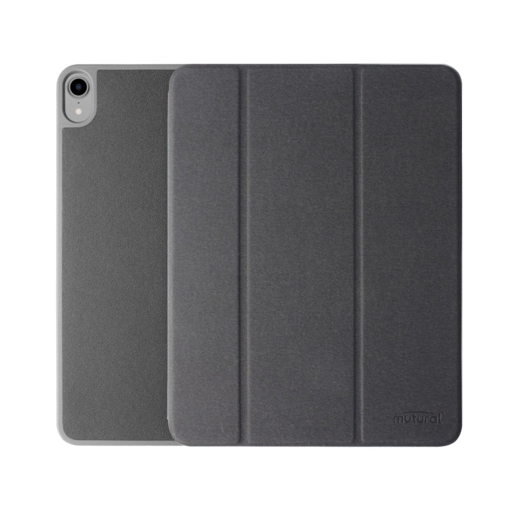 Mutural Exquisite Series Cloth Texture PU+TPU Leather Case for iPad Pro 12.9 inch (2018), with 3-Fold Holder & Pen Slot & Sleep & Wake-up Function