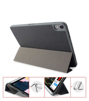 Mutural Exquisite Series Cloth Texture PU+TPU Leather Case for iPad Pro 12.9 inch (2018), with 3-Fold Holder & Pen Slot & Sleep & Wake-up Function