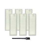 XI267 6 PCS I259 Filter + G101 Small Black Brush for ILIFE A7 A9