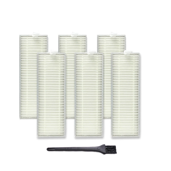 XI267 6 PCS I259 Filter + G101 Small Black Brush for ILIFE A7 A9