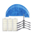 XI295 2 Pairs K614 Side Brushes + 3 PCS K636 Rags + 3 PCS I207 Filters for ILIFE A4 - For ILIFE Accessories by PMC TechLife | Online Shopping South Africa | PMC TechLife | Buy Now Pay Later Mobicred