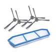 XI219 2 Pairs K614 Side Brushes + I205 Initial Effect Filter for ILIFE A4 / A4S / A6 - free shipping - PMc TechLife - Order now!